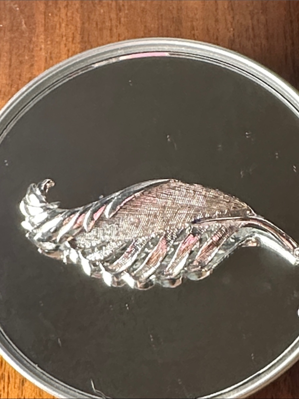 Vintage Gerry’s Silver Tone Feather or Leaf Brooch Pin